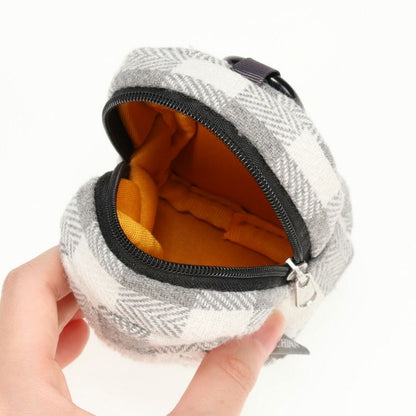 Pickles Frog泡菜蛙｜always smile系列棋白格零钱包/钥匙扣｜約H9.5×W8.5×D5cm