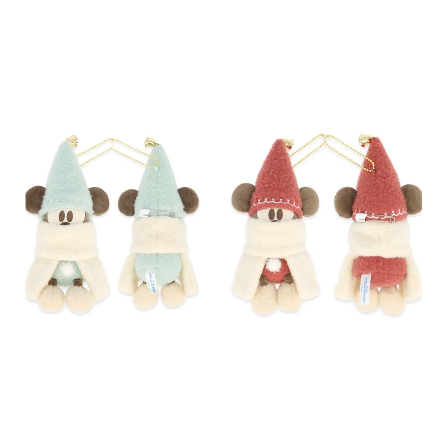 Disney｜2025 Christmas Mickey Plush Badge keychain