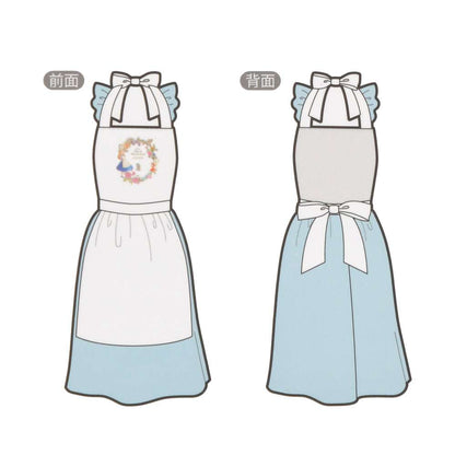 Disney｜爱丽丝梦游仙境Alice Sweet Garden甜蜜花园茶会特辑/水彩蝴蝶结蓬蓬印花围裙/可爱公主裙/女仆装/细节精美｜约87cmx75cm