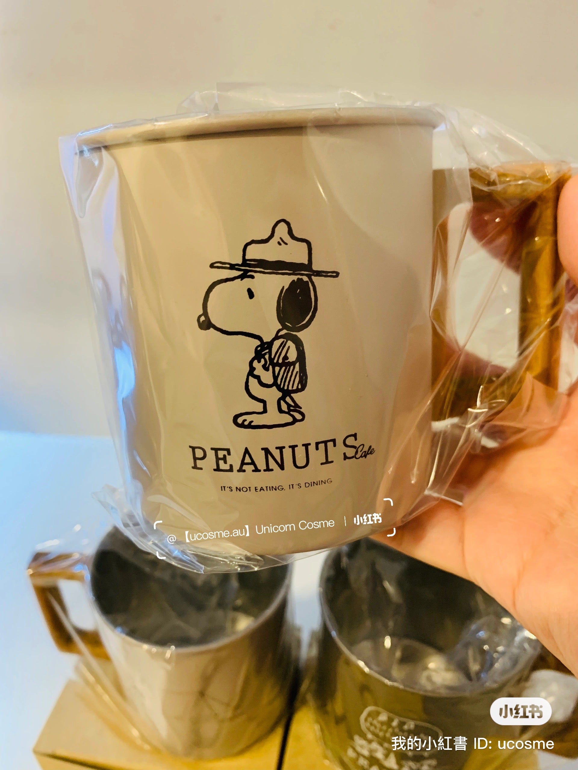 Snoopy｜All day cafe限定质感木柄保温杯/桌面杯/野营杯｜300ML