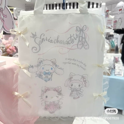 Sanrio｜White Cat Ballerina tote bag