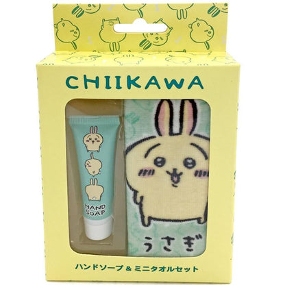 Chiikawa 吉伊卡哇｜角色保湿护手霜+角色小毛巾礼盒装｜护手霜12g/毛巾約H160×W160mm
