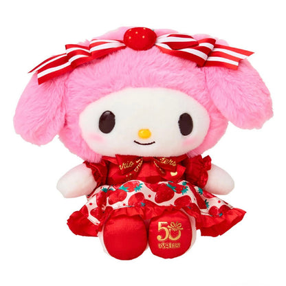 Sanrio｜Ichigo Shimbun 50th Anniversary Plush Dolls/Plush Toy｜W16.5 x D12.5 x H20.5cm approx.