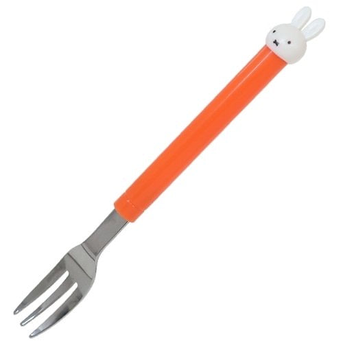 Miffy｜Mascot Orange Handle Stainless Steel Spoon&amp;Fork｜150mm approx.