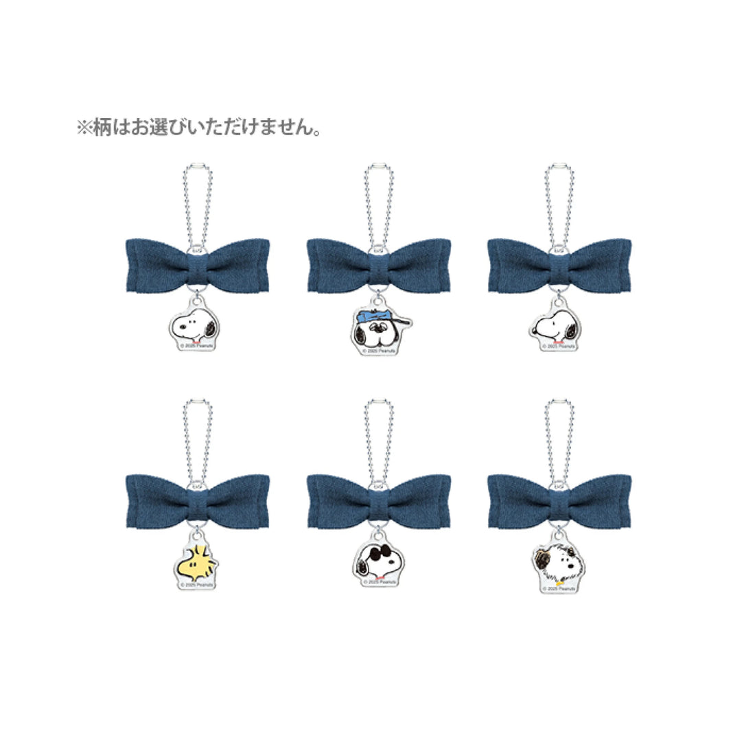 Snoopy｜PEANUTS Trading Denim Ribbon mystery bag/blind box/All 6 types｜1pcs