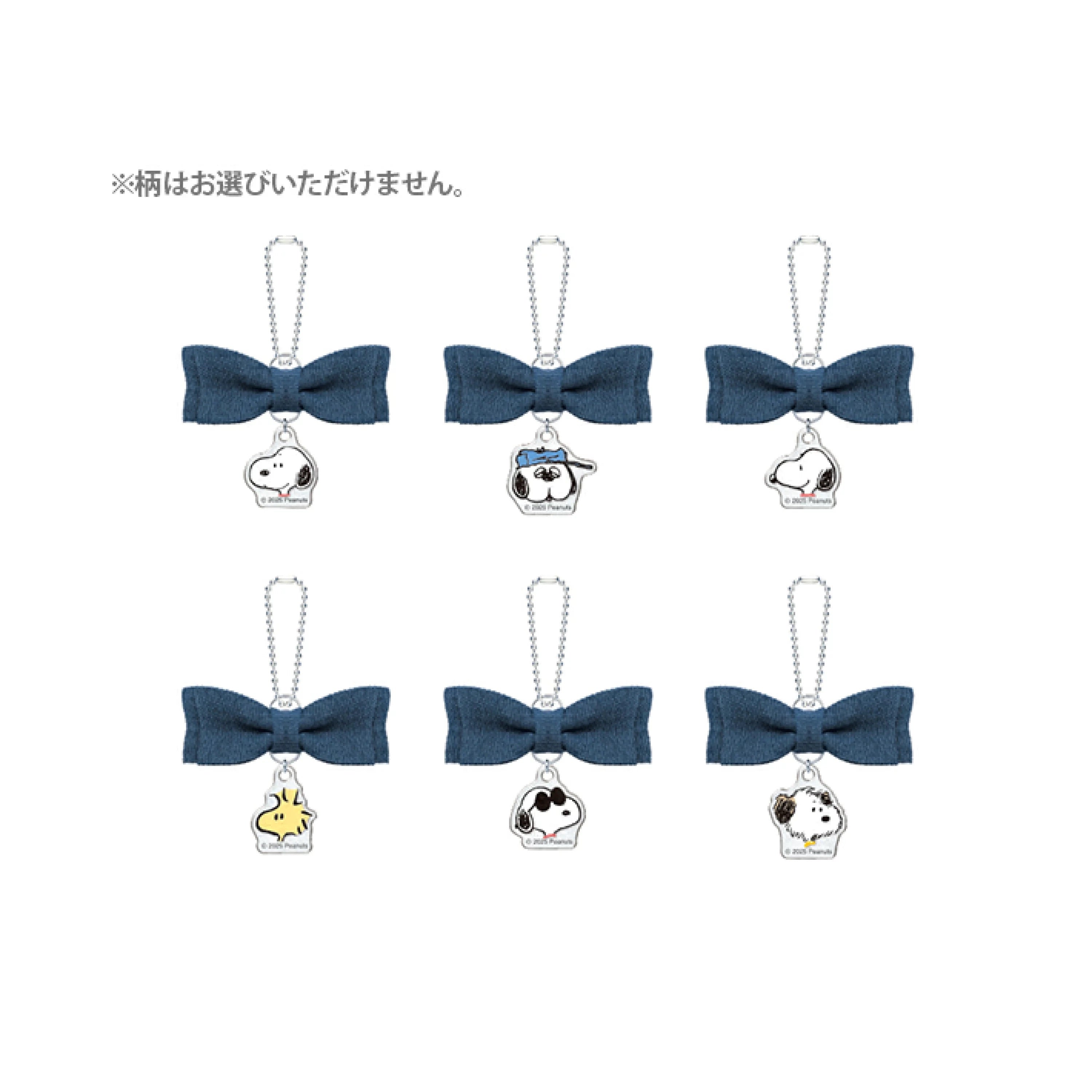 Snoopy｜PEANUTS Trading Denim Ribbon mystery bag/blind box/All 6 types｜1pcs