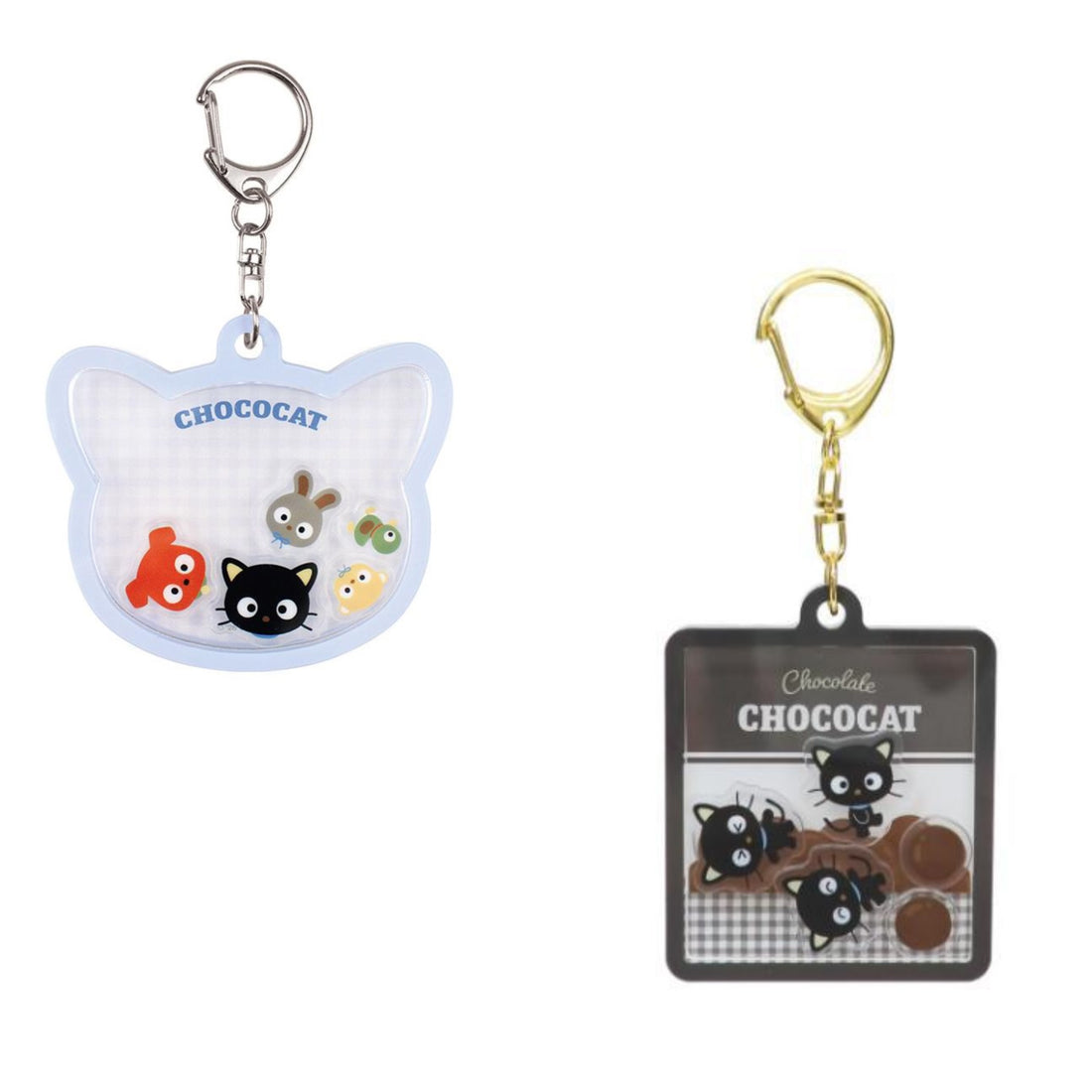 Sanrio｜ChocoCat Shaka Keychain/Keyring｜72x65x7mm approx.