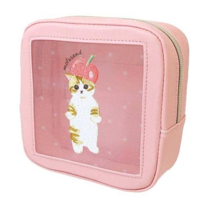 Mofusand｜Square Mesh Pouch｜H150×W150×D60mm approx.