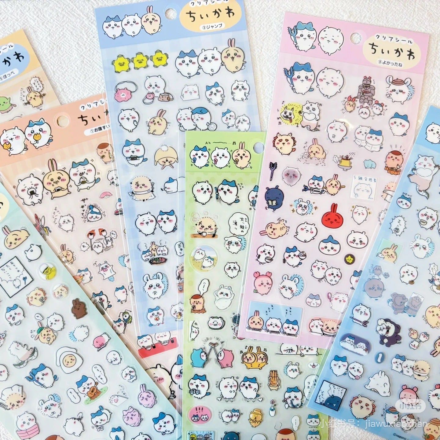 Chiikawa｜Clear Seal Sticker - Friends｜90×175mm approx.
