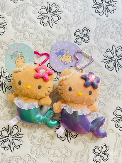 HelloKitty｜Fantasy Series Mermaid Mascot Holder /Plush Keychain｜ H130 x W125 x D55 mm approx.