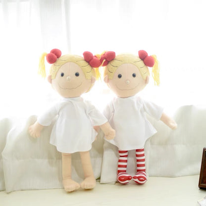 Greeting Life｜Coco-chan Large Plush Toy with Heart Embroidery｜290 x 190 mm approx.