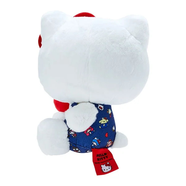 Hello kitty凯蒂猫｜50周年牛仔衣kitty公仔/玩偶｜約20×13×26cm