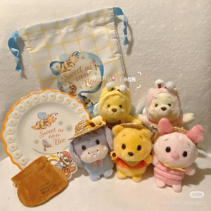 Disney｜2024 Winnie the Pooh草帽豆豆眼玩偶/手玉｜約高さ11.5×幅8.5×奥行き9cm