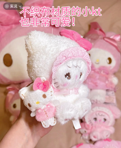 Sanrio｜Mikko Illustrations Characters Mascot Holder /Plush Keychain｜12cm W x 8.5cm D x 13cm H approx.