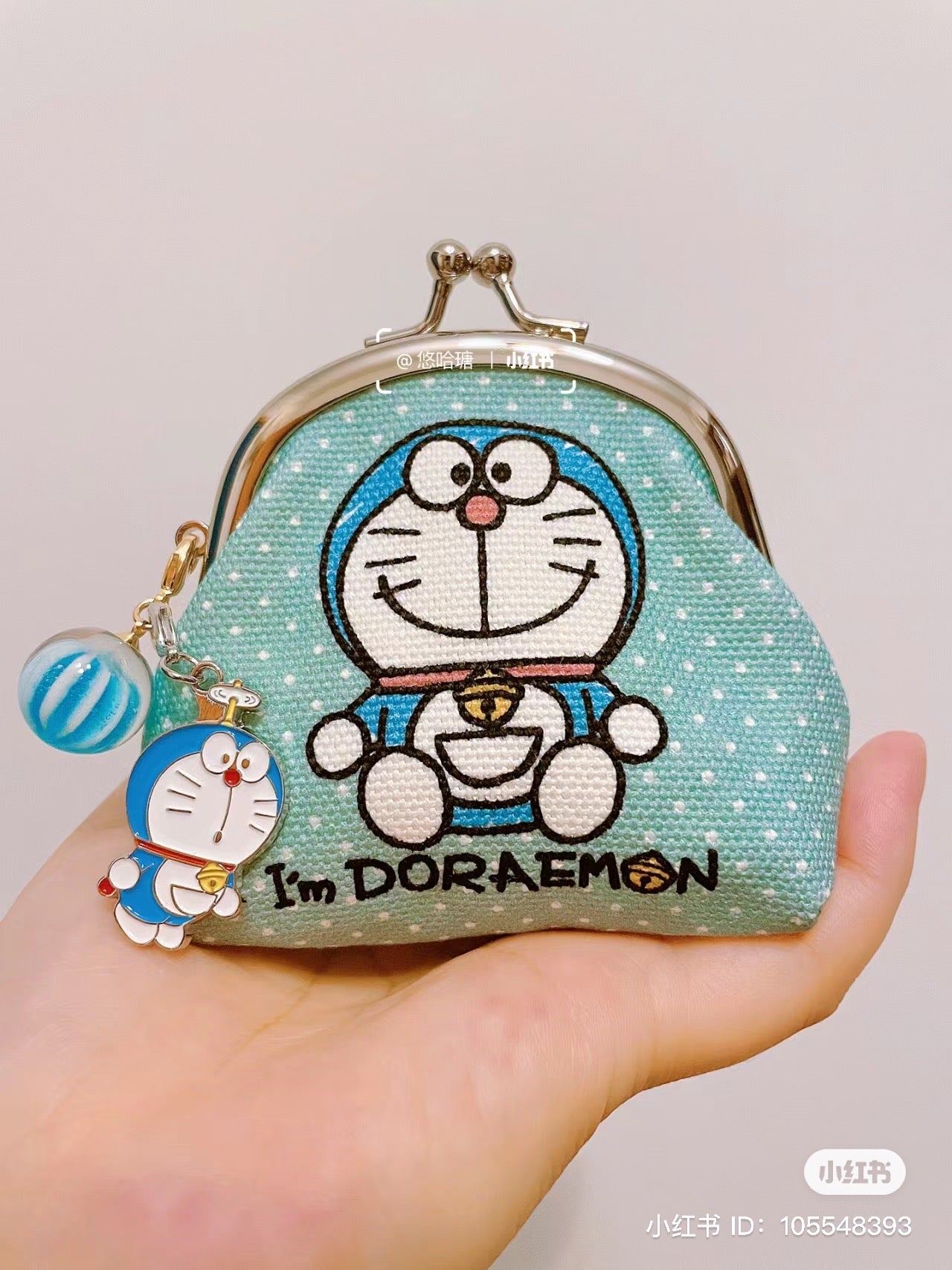 Doraemon哆啦A梦｜aya合作限定波点零钱包/口金包