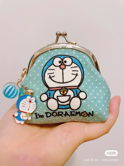 Doraemon哆啦A梦｜aya合作限定波点零钱包/口金包