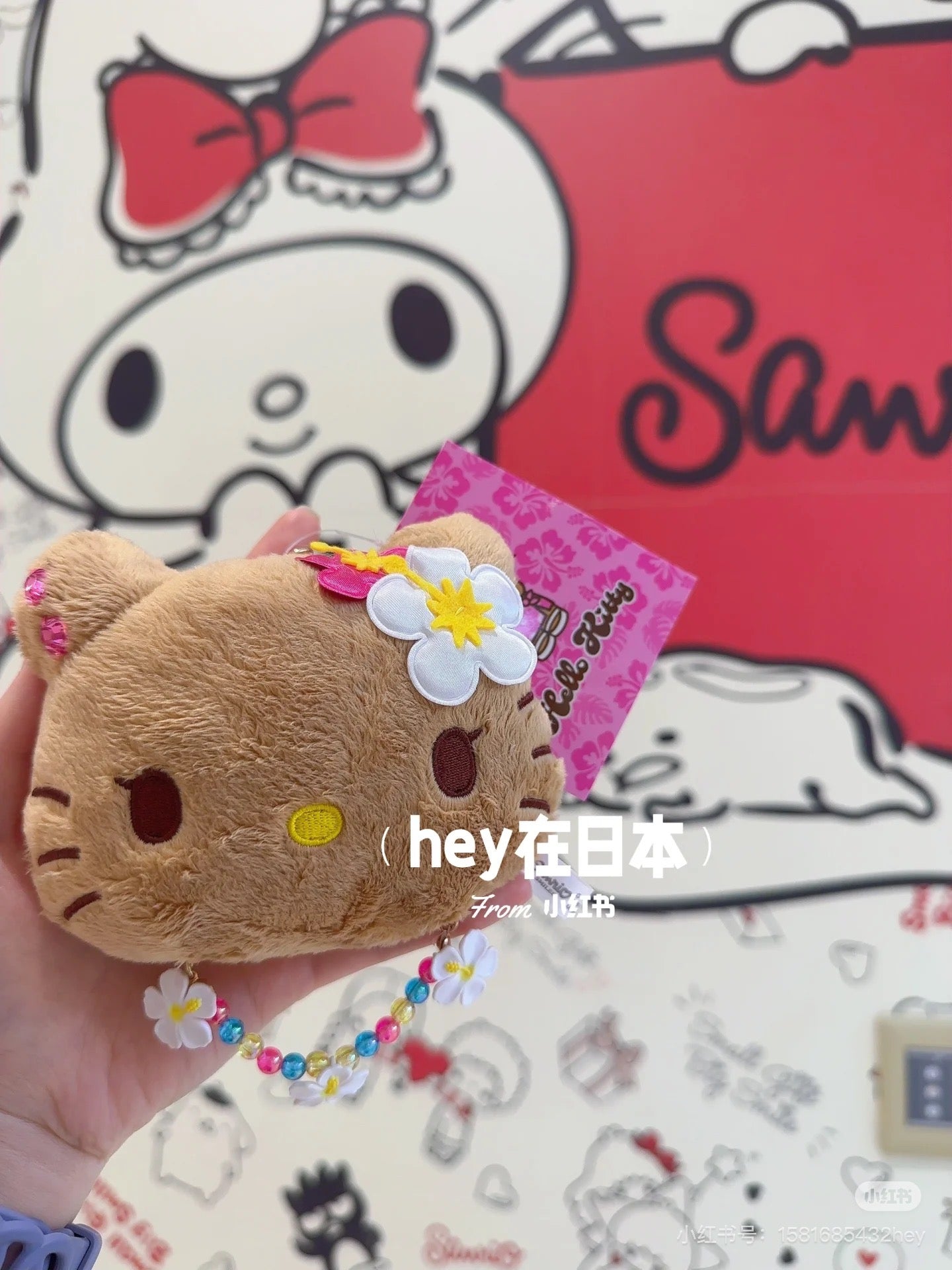 【limit 1】Sanrio｜Endless Summer Vacation Mirror Mascot Charm/Plush Keychain｜12 x 5 x 10cm approx.