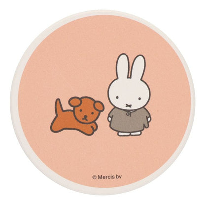 Miffy米菲｜可爱陶质吸水杯垫｜約Φ9×D0.7cm