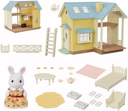 【限时折扣】SylvanianFamilies森贝儿家族｜Bluebell Cottage Gift Set-Milk Rabbit风信子别墅+牛奶兔站宝套组/玩具/过家家5671