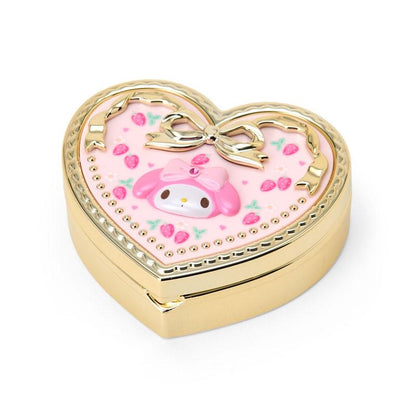 Sanrio｜Heart Shape Rose Mirror Accessory Case｜8×7×2.8cm approx