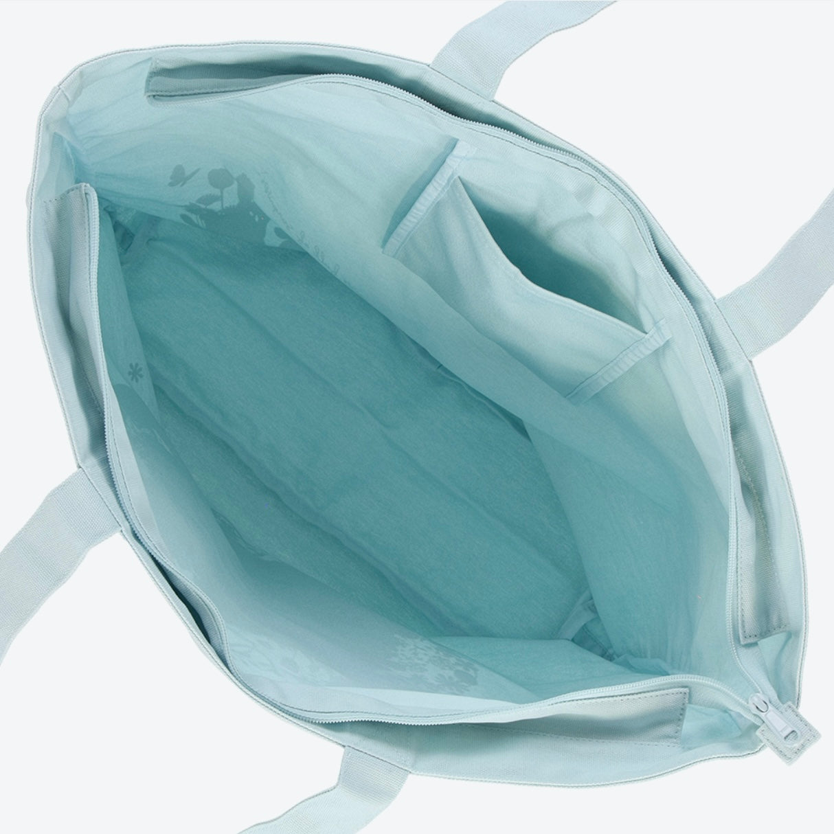 Disney迪士尼｜2024东迪春日复活节限定浅蓝色超大容量拉链式帆布包/单肩包｜約幅58×奥行14×高さ42cm