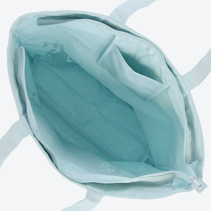 Disney迪士尼｜2024东迪春日复活节限定浅蓝色超大容量拉链式帆布包/单肩包｜約幅58×奥行14×高さ42cm