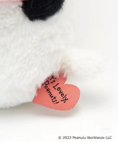 Snoopy｜阪急极少量限定/软乎乎粉爱心史努比+蓝爱心小黄鸟组合公仔/玩偶/爱心头套可取下/细节满分