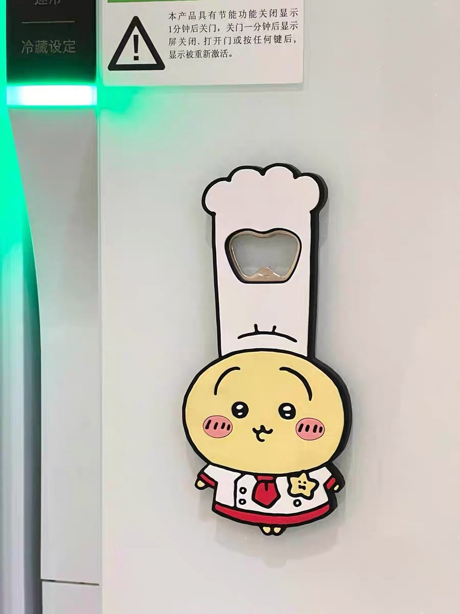 Chiikawa 吉伊卡哇｜餐厅系列乌萨奇小厨师开瓶器/冰箱贴｜约 H142.5 x W66.5mm