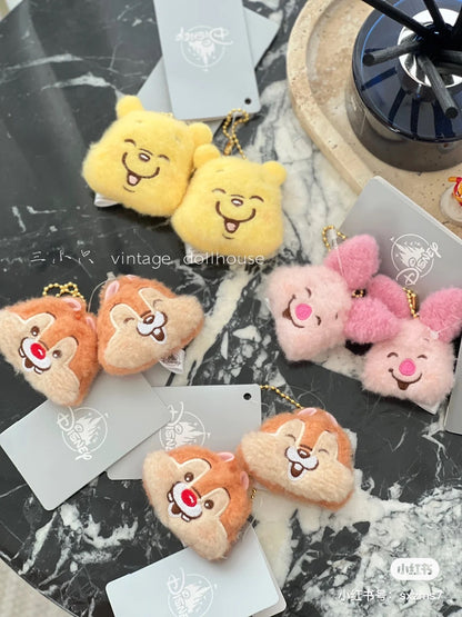 Disney｜眯眯眼笑脸噗噗挂件｜约6×6×3cm