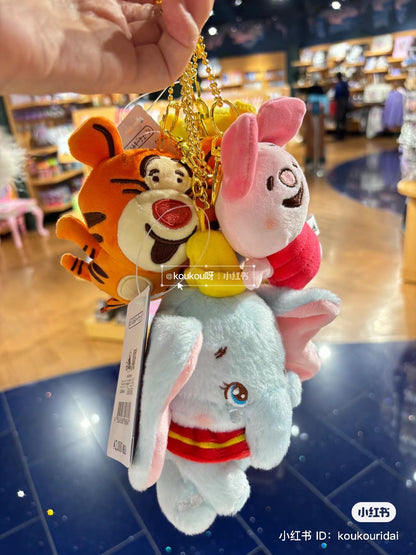 Disney｜限定呆萌扁扁傻子系列/二傻系列/铁憨憨/毛绒挂件/包挂｜约高さ10.3×幅8×奥行き5.4(cm)