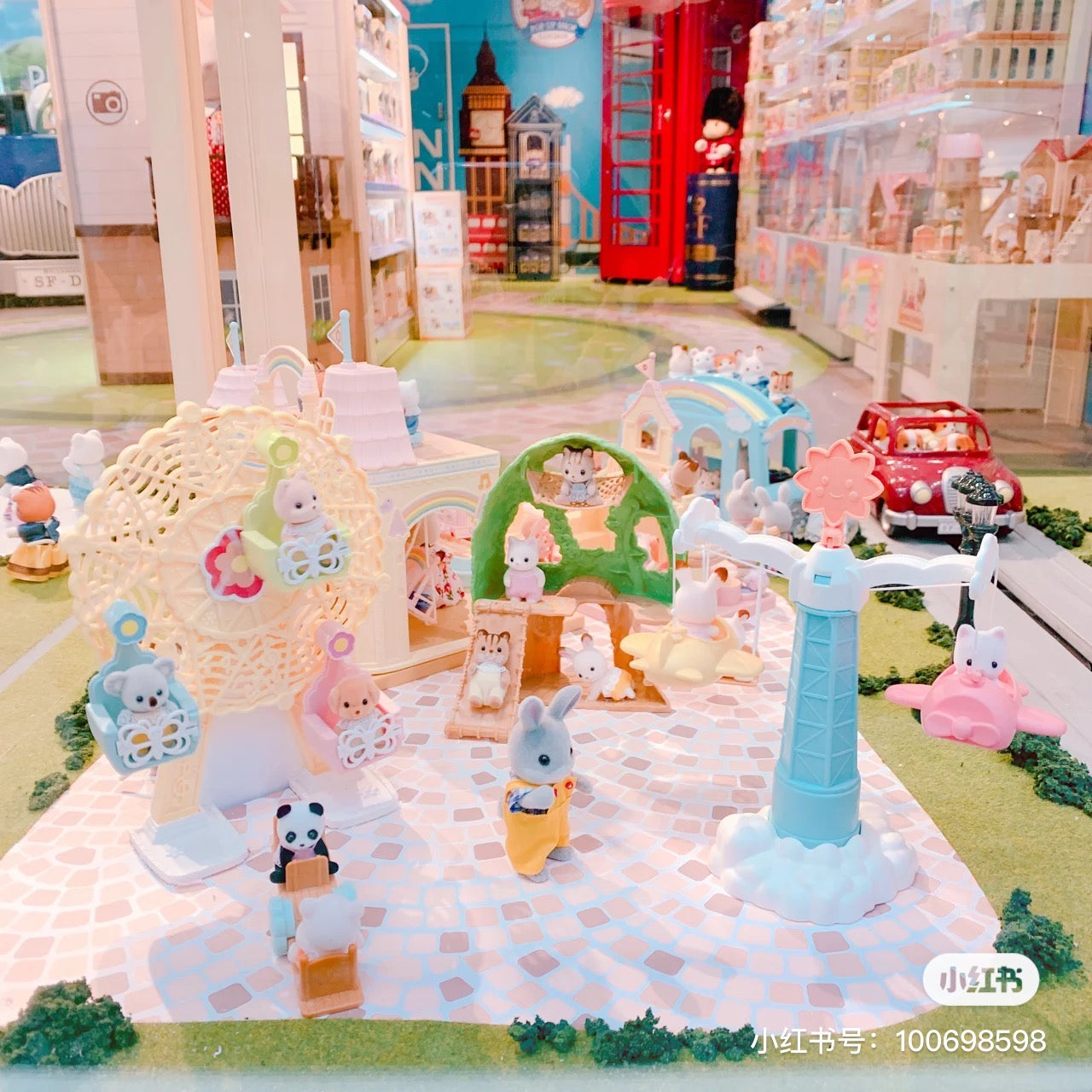 SylvanianFamilies森贝儿家族｜Baby Ferris Wheel-Poodle贵宾犬+摩天轮套组/玩具/过家家5333
