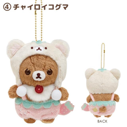 Rilakkuma轻松熊｜草莓日系列角色限定挂件｜约145 x 110 x 60mm