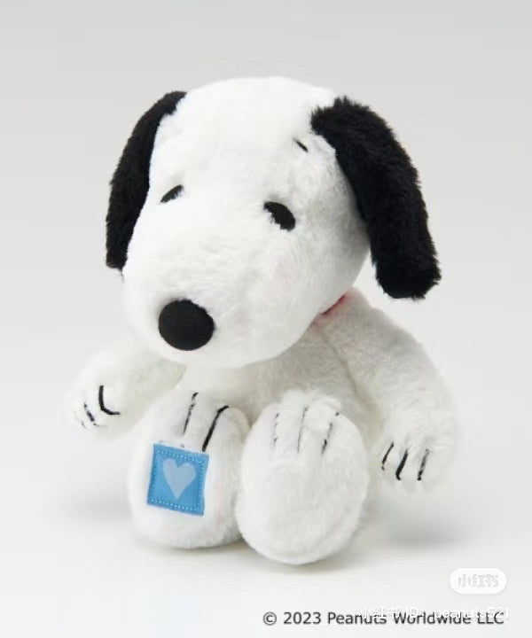 Snoopy｜阪急极少量限定/软乎乎粉爱心史努比+蓝爱心小黄鸟组合公仔/玩偶/爱心头套可取下/细节满分