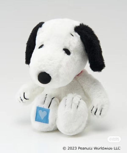 Snoopy｜阪急极少量限定/软乎乎粉爱心史努比+蓝爱心小黄鸟组合公仔/玩偶/爱心头套可取下/细节满分