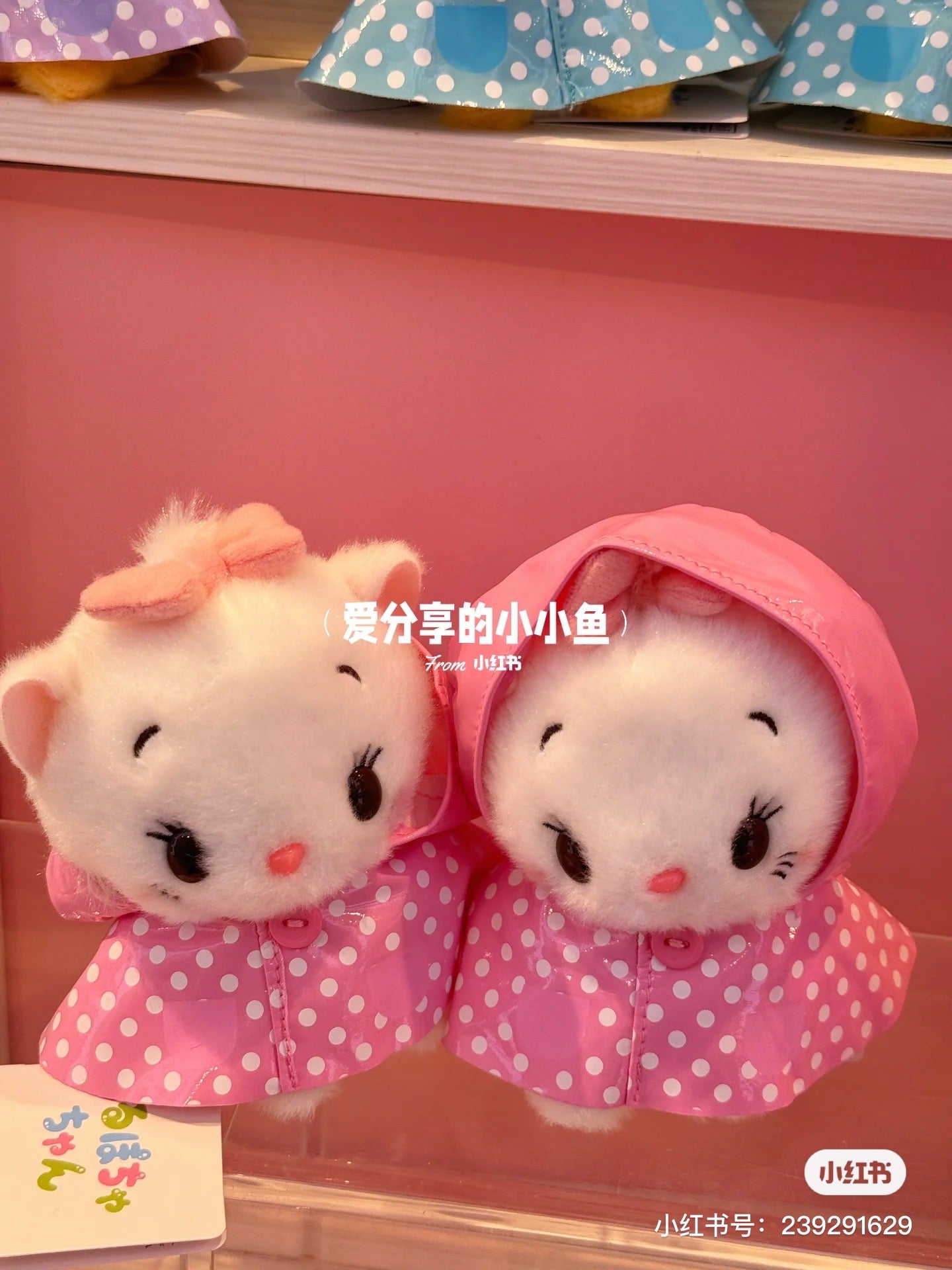 Disney迪士尼｜超萌豆豆眼雨衣系列玩偶/公仔｜约11×11×8cm