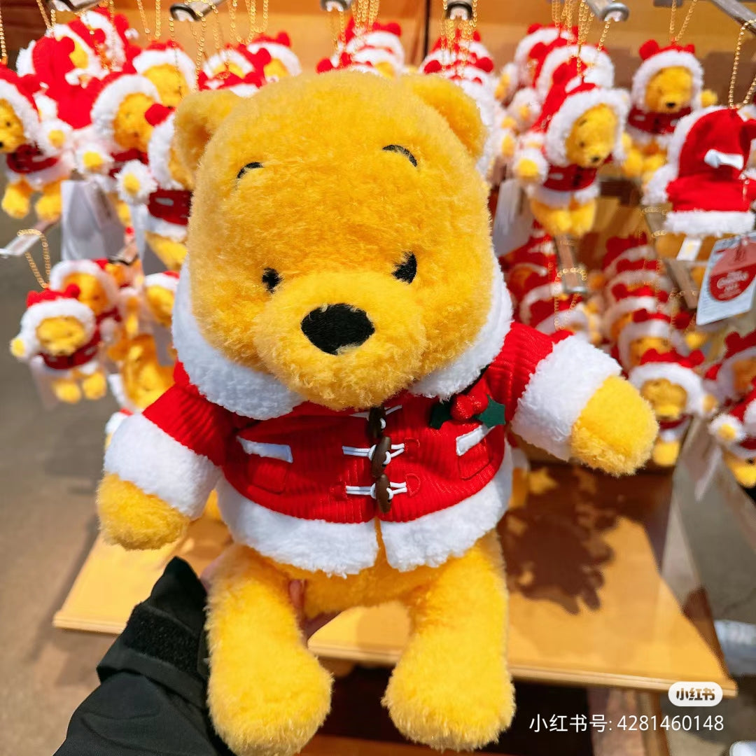 Disney｜2023 圣诞限定winnie the pooh维尼/噗噗玩偶/公仔
