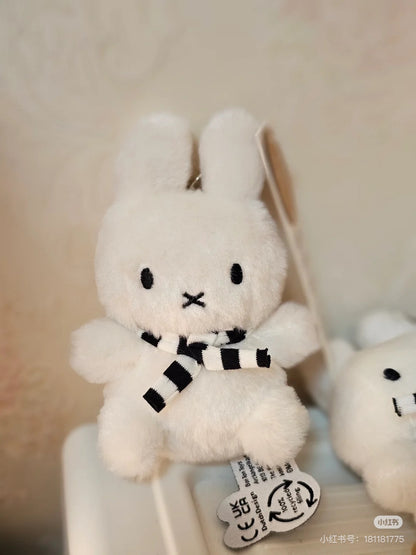 Miffy｜Sitting Keychain with Scarf Mascot Holder /Plush Keychain｜10 cm - 4”