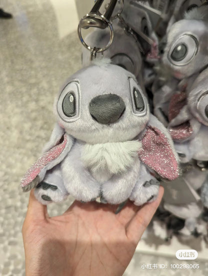Disney迪士尼｜冬日限定灰色银闪系列挂件/包挂｜高さ約13×幅11×奥行き8(cm)