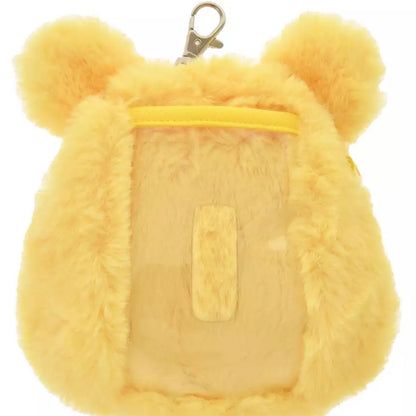 Disney｜噗噗小熊维尼winnie the pooh熊头卡包/零钱包两用零钱包｜縦約15×横13.5×厚み8(cm)