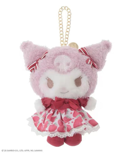 Sanrio｜Maison de FLEUR (Strawberry Newspaper Collaboration Mascot Holder /Plush Keychain/mdf