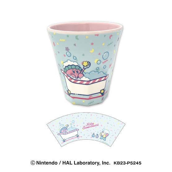 Kirby｜洗澡澡卡比限定耐热耐冷摔不碎的树脂杯/杯里有图案｜270ml