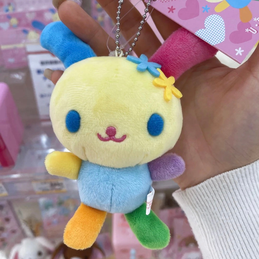 Sanrio｜usahana Mascot Holder /Plush Keychain｜12×6.5×14cm approx.