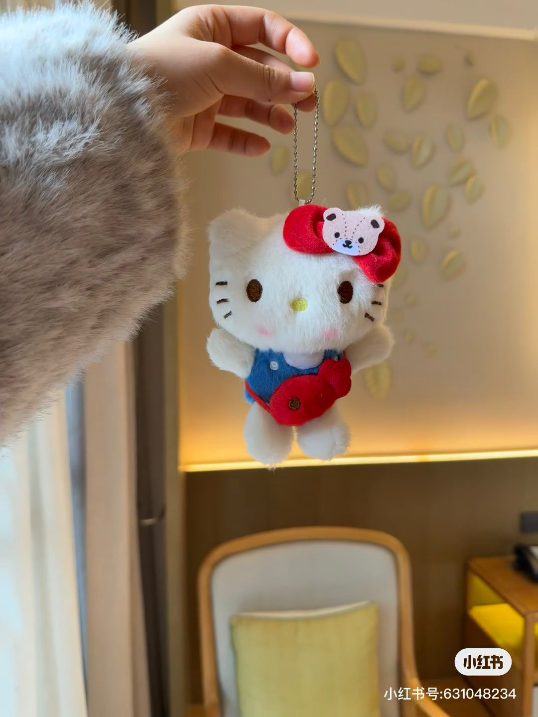 Hello kitty｜Friend Coordination Mascot Holder /Plush Keychain｜9.5×6.5×13cm approx.