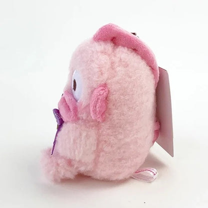 Sanrio｜Hangyodon Pink Bithday Ball Chain Mascot Holder /Plush Keychain｜H13×W10×D10cm approx.