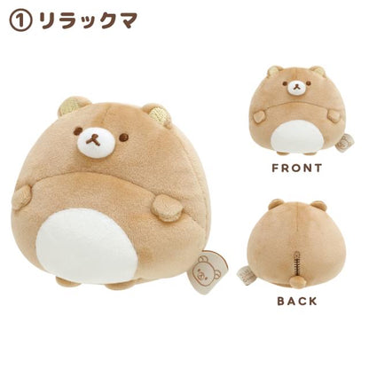 Rilakkuma轻松熊｜肥美大肚腩系列慢回弹感可以捏捏小公仔/玩偶/肚肚也可当手腕垫｜約H80×W90×D80mm