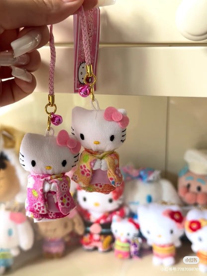 Hello kitty｜Sakura Kimono mini Phone Charm /Plush Keychain