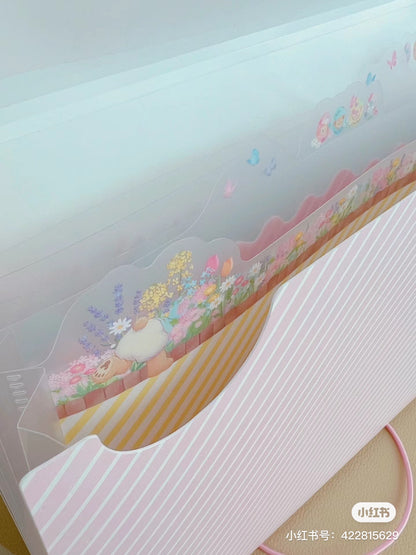 Disney迪士尼｜2024东迪春日复活节限定多卡位文件夹/图案内页/图案书签｜約纵24×奥行3×横さ32cm