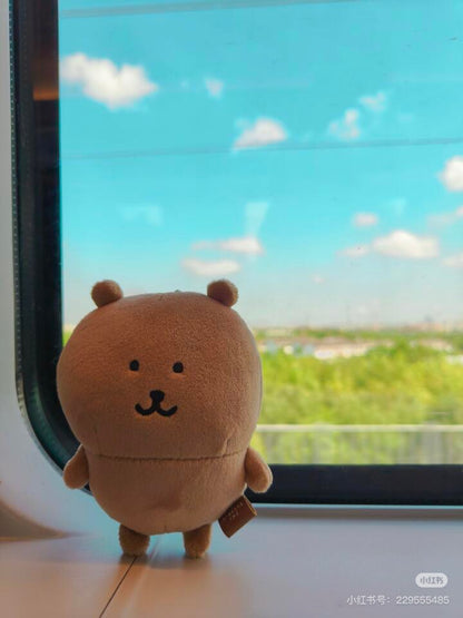 Nagano嘲讽熊｜ Characters Sunburn Shima Mascot嘲讽熊晒黑皮挂件｜约H130 x W90 x D50mm