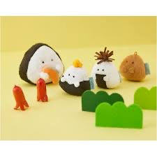 Gyutto Onigiri｜超可爱寿司饭团毛绒小玩偶/手玉｜约W95 x D55 x H90mm