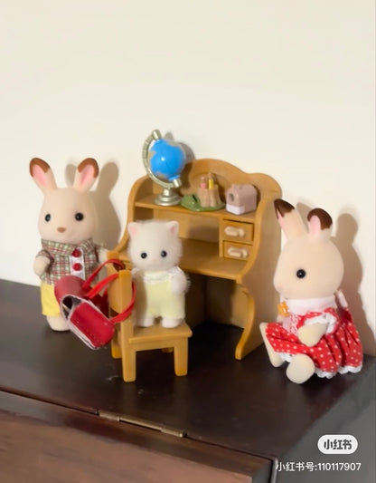 SylvanianFamilies森贝儿家族｜Chocolate Rabbit Sister Set - Brand New &amp; Sealed巧克力兔家具套组/玩具/过家家5016